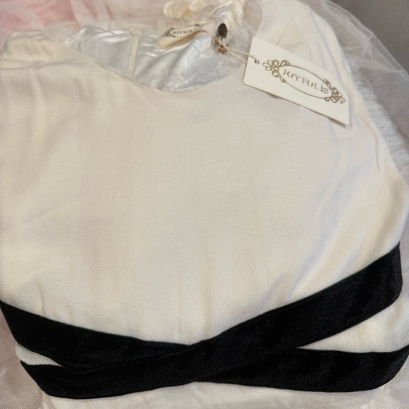 JOYFOLIE Geneva Petticoat Elegant Cream Ivory Ruffled Kids Dress Size 14 - Picture 6 of 8